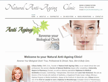 Tablet Screenshot of naturalantiageing.com